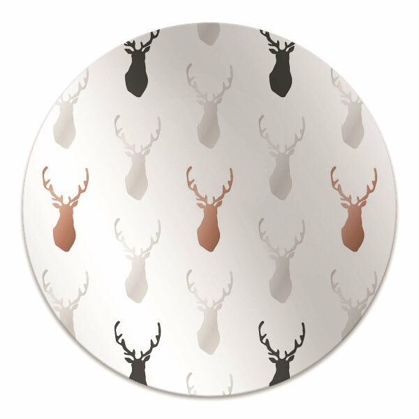 Desk chair mat deer head