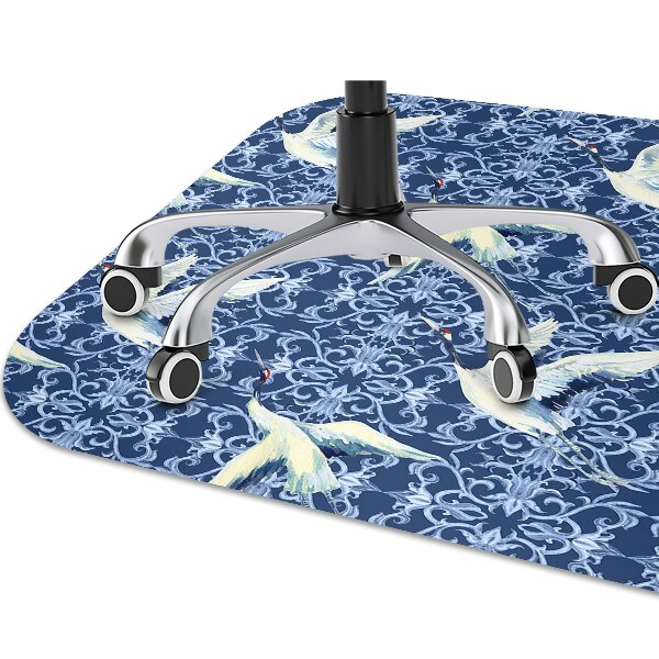 Chair mat floor panels protector Chinese cranes