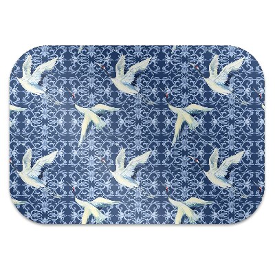 Chair mat floor panels protector Chinese cranes