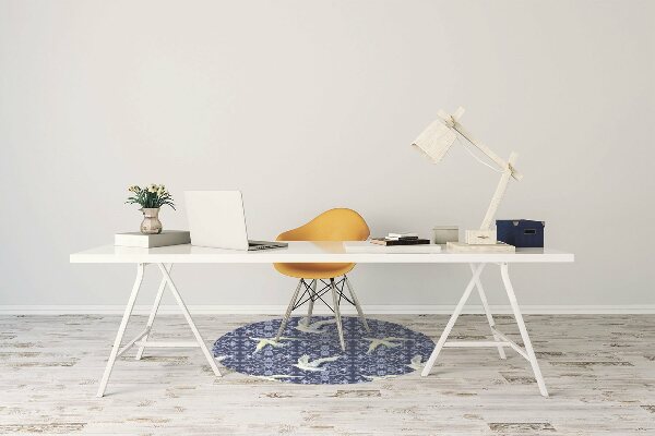 Chair mat floor panels protector Chinese cranes