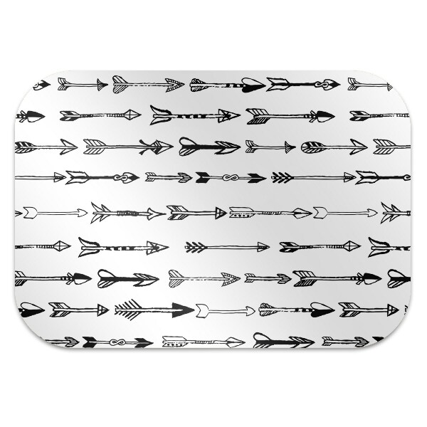 Computer chair mat arrows geometrical