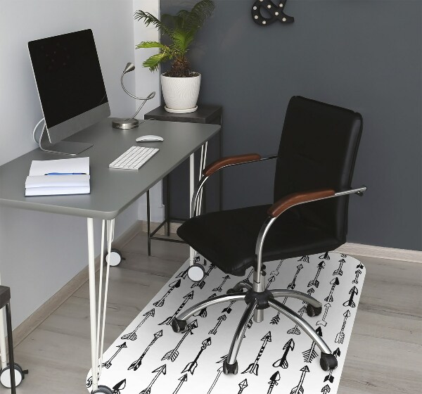 Computer chair mat arrows geometrical