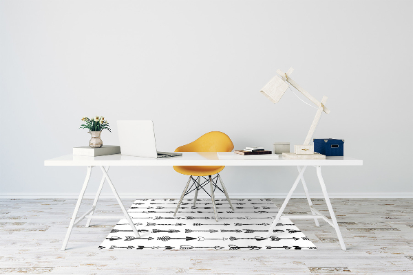Computer chair mat arrows geometrical