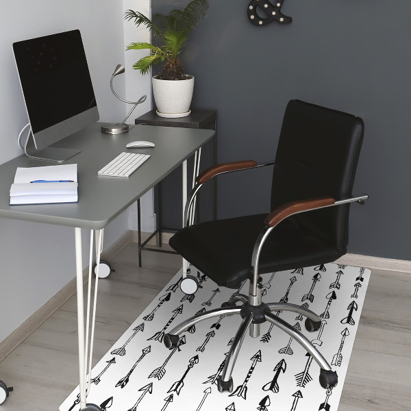 Computer chair mat arrows geometrical