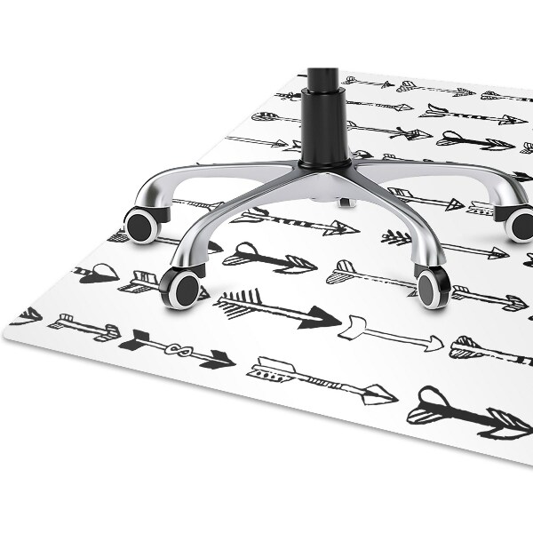 Computer chair mat arrows geometrical