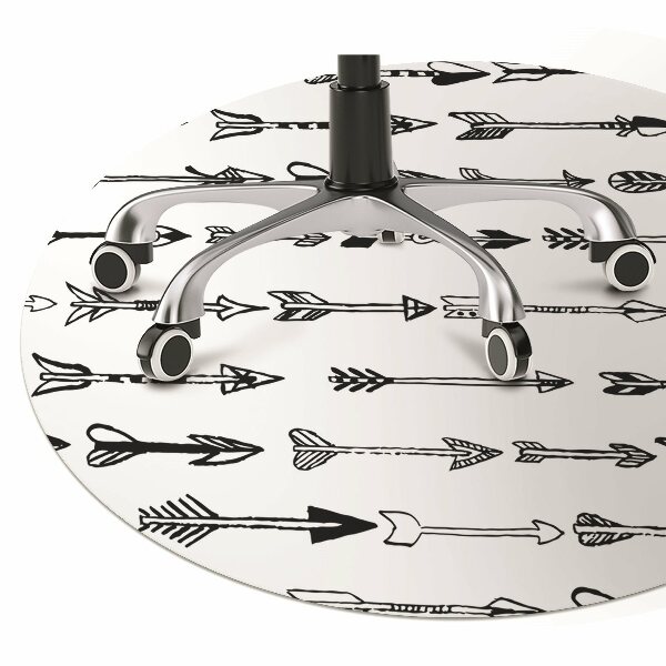 Computer chair mat arrows geometrical