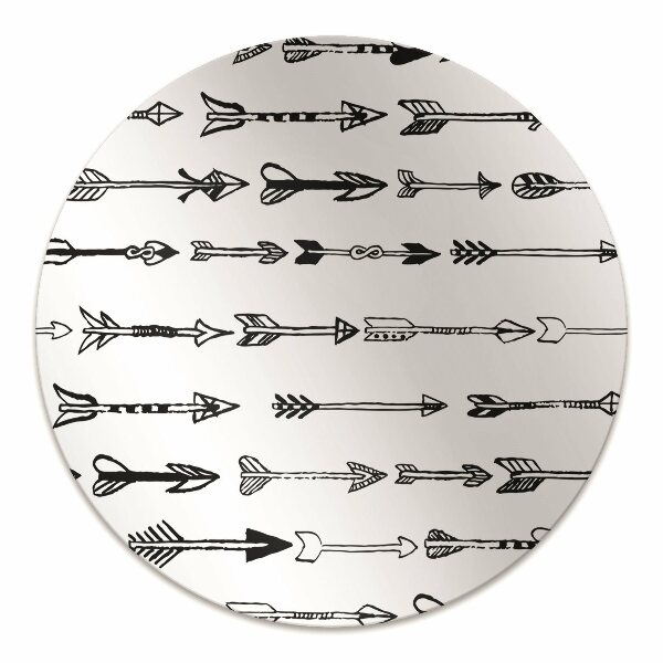 Computer chair mat arrows geometrical