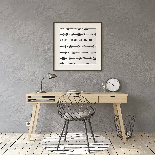 Computer chair mat arrows geometrical