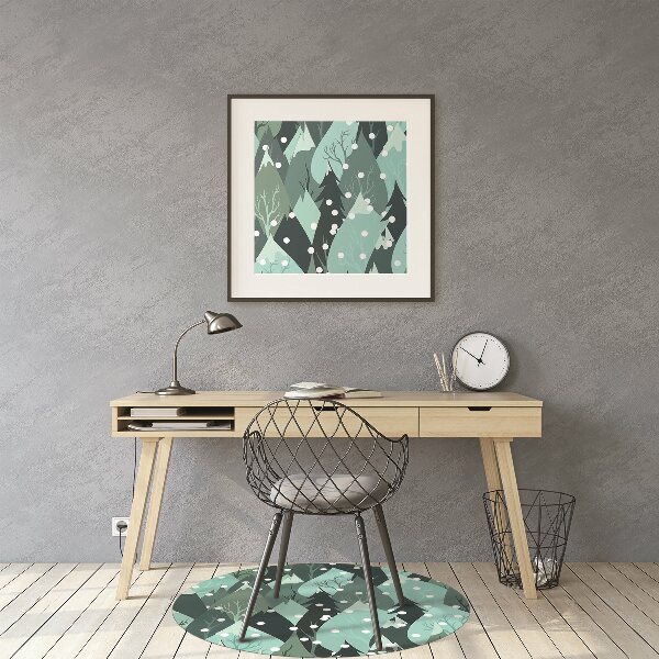 Desk chair mat cold mountain