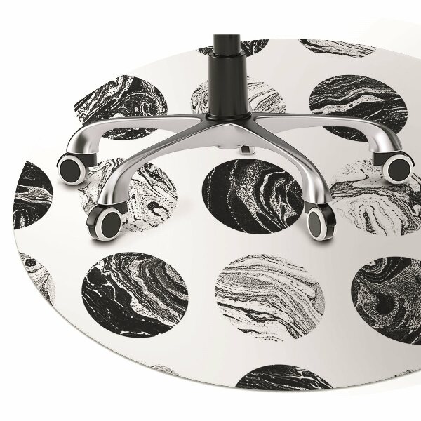 Office chair mat patterned Moon