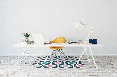 Computer chair mat Pastel retro pattern