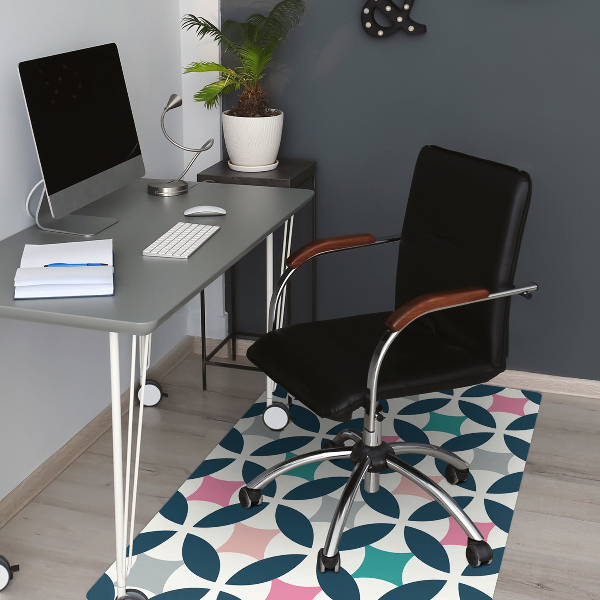 Computer chair mat Pastel retro pattern