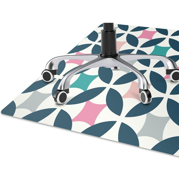 Computer chair mat Pastel retro pattern