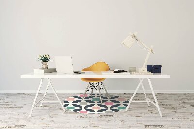 Computer chair mat Pastel retro pattern