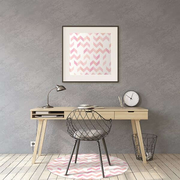 Computer chair mat geometric herringbone