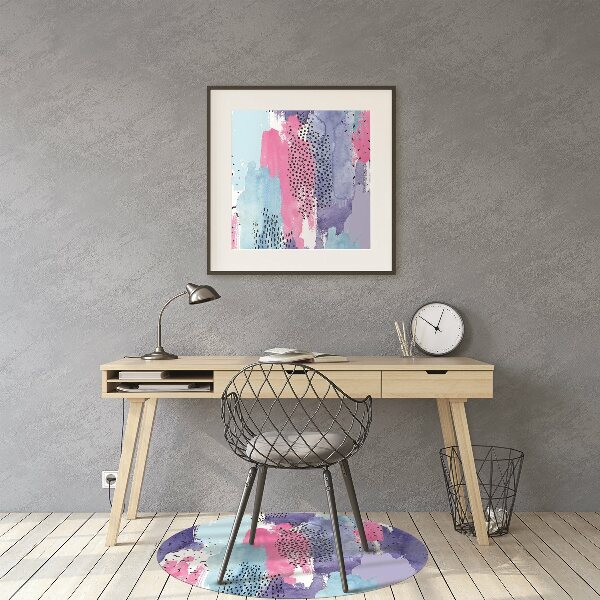 Chair mat abstract watercolor