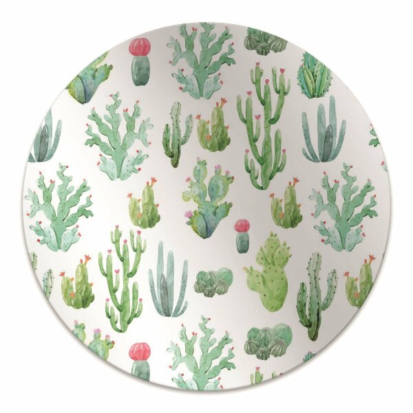 Computer chair mat small Cacti
