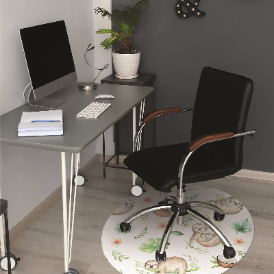 Office chair mat sloths