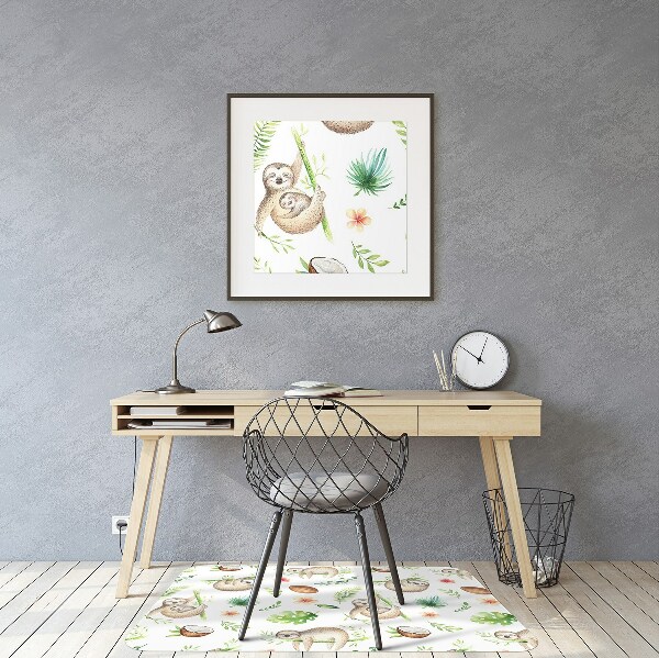 Office chair mat sloths