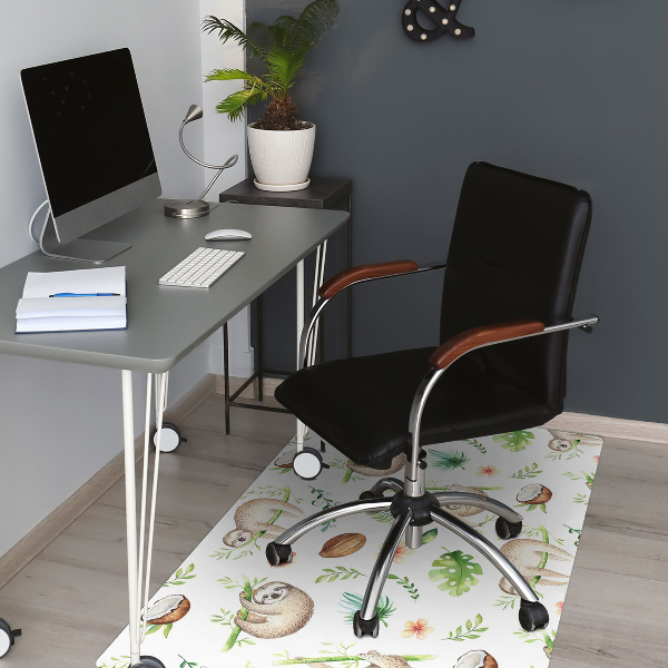Office chair mat sloths