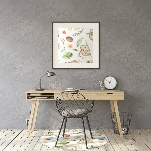 Office chair mat sloths