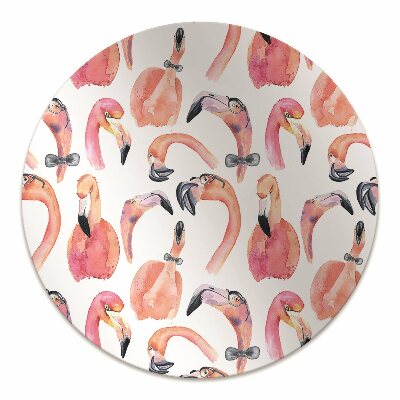 Chair mat floor panels protector crazy Flamingos