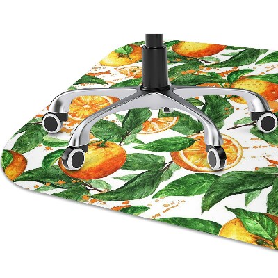 Office chair floor protector Oranges