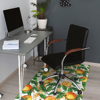 Office chair floor protector Oranges