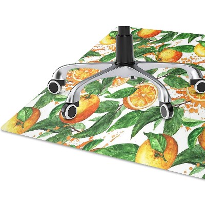 Office chair floor protector Oranges