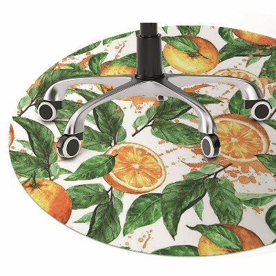 Office chair floor protector Oranges