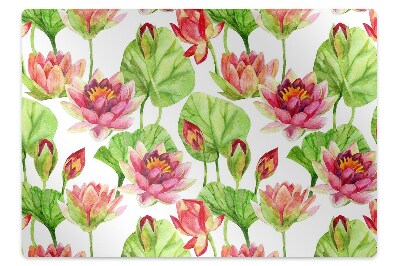 Office chair mat The leaves of lotus flowers