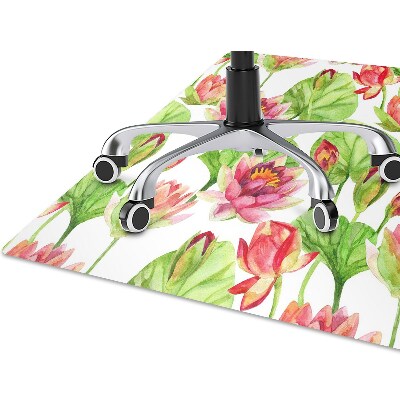 Office chair mat The leaves of lotus flowers