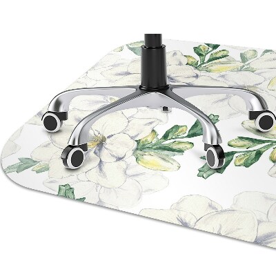 Desk chair mat freesia Flowers