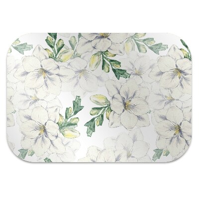 Desk chair mat freesia Flowers