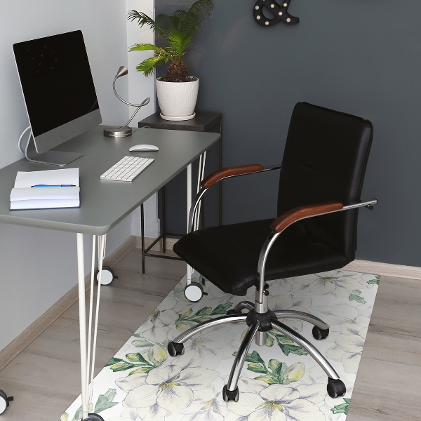 Desk chair mat freesia Flowers