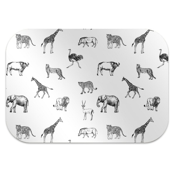 Office chair mat Safari