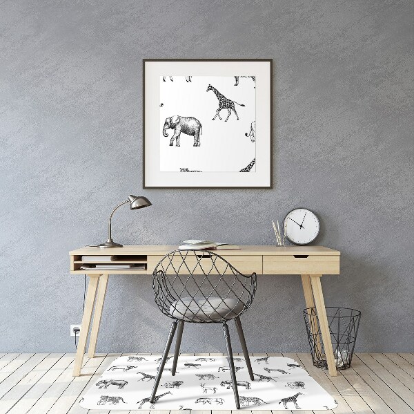 Office chair mat Safari
