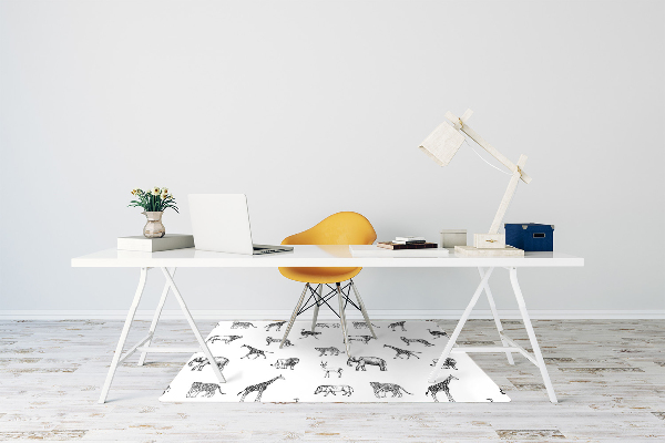 Office chair mat Safari