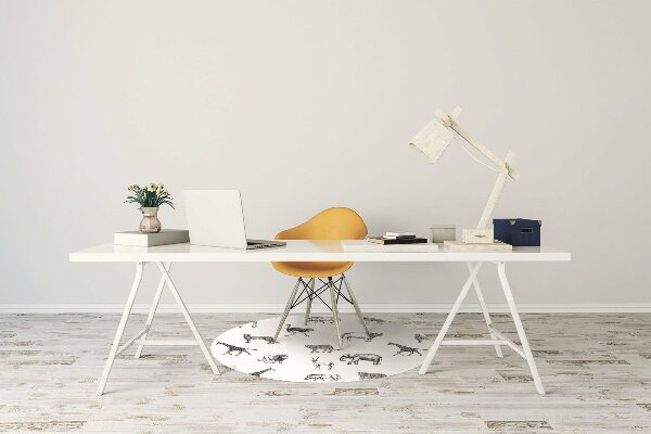 Office chair mat Safari