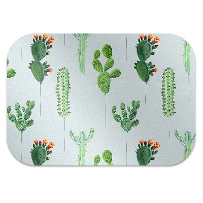 Office chair mat cacti