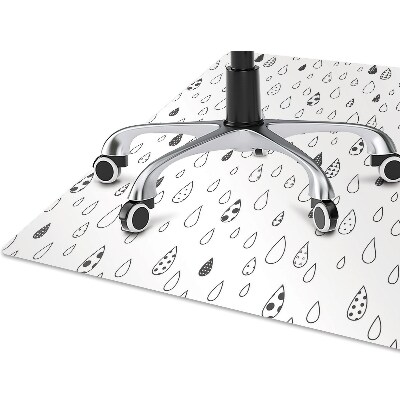 Chair mat floor panels protector abstracts drops