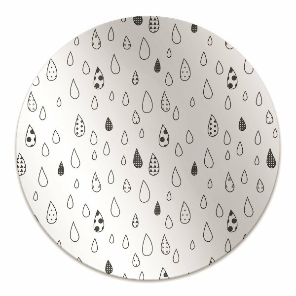 Chair mat floor panels protector abstracts drops