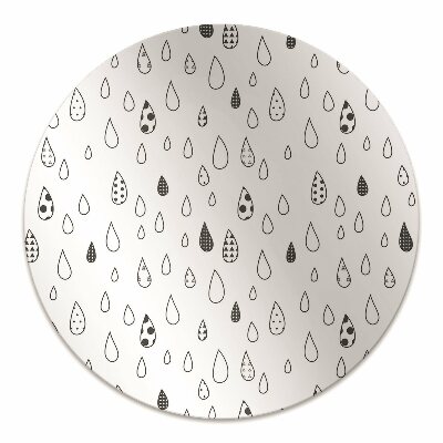 Chair mat floor panels protector abstracts drops