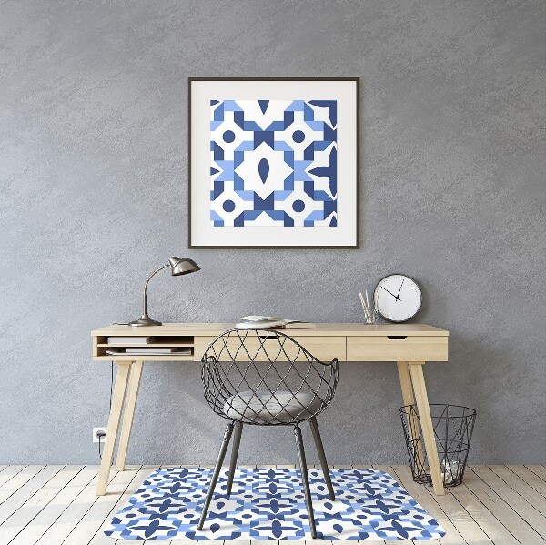 Office chair mat Moroccan pattern