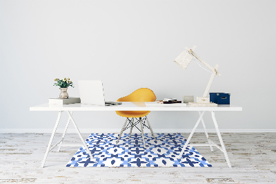 Office chair mat Moroccan pattern