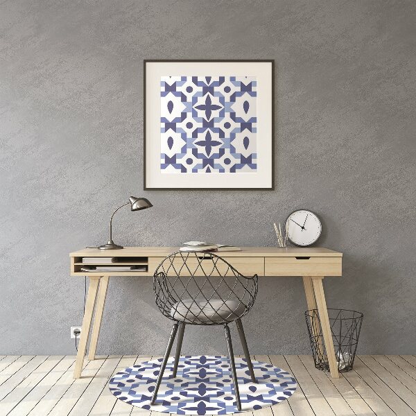 Office chair mat Moroccan pattern