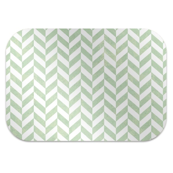 Office chair floor protector Herringbone pattern