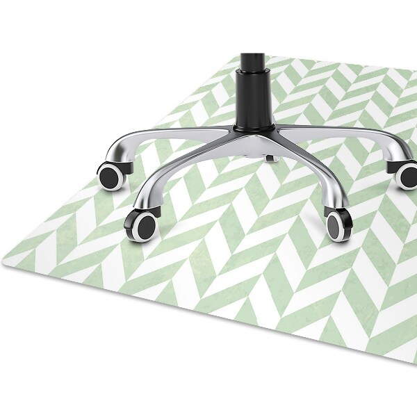 Office chair floor protector Herringbone pattern