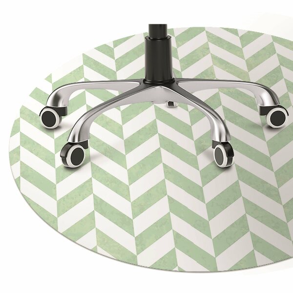Office chair floor protector Herringbone pattern