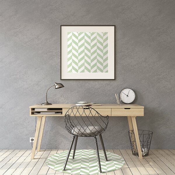 Office chair floor protector Herringbone pattern